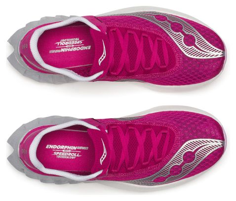 Chaussures Running Saucony Endorphin Pro 4 Rose/Blanc Femme