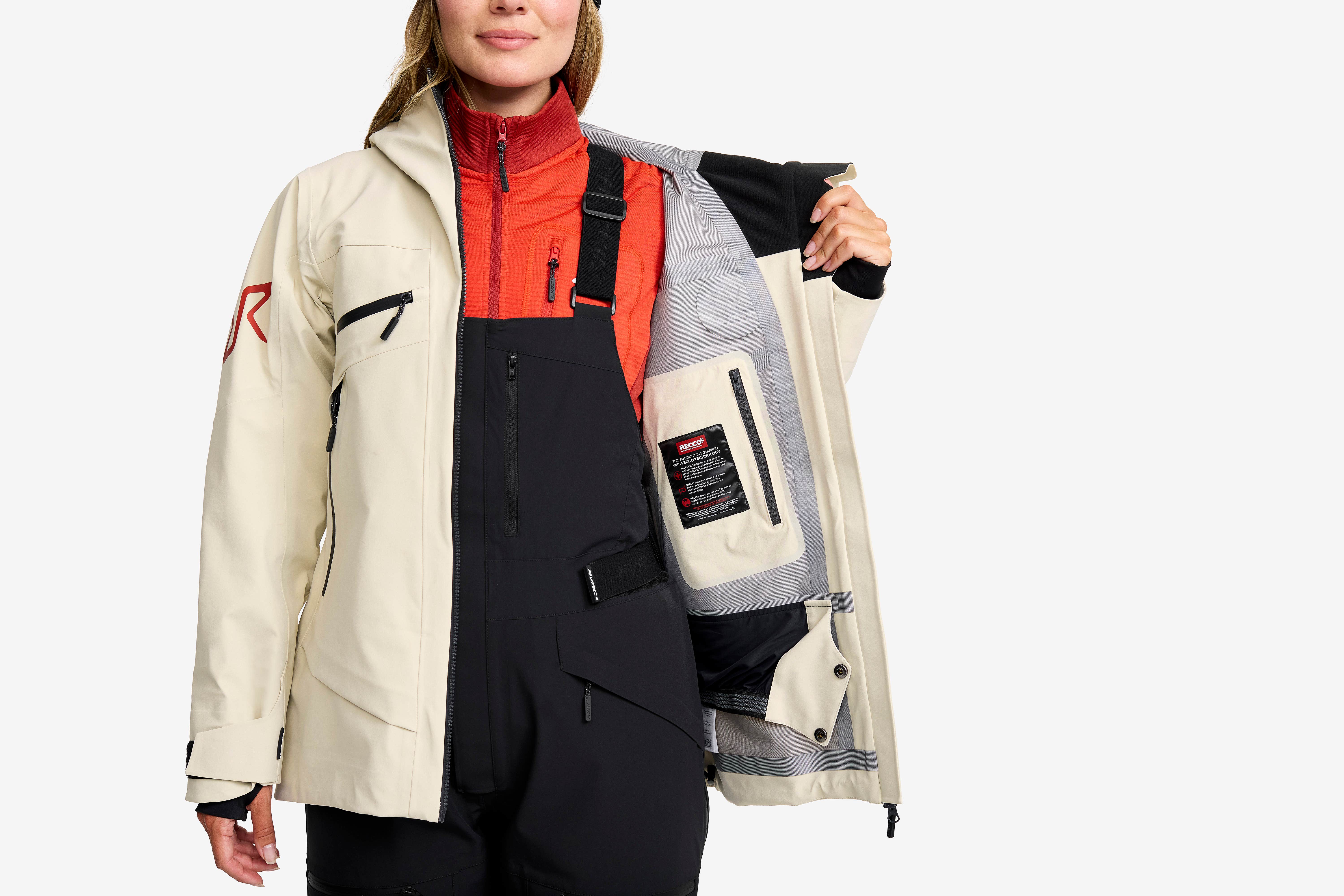 Atlas 3L Ski Jacket Dame Peyote
