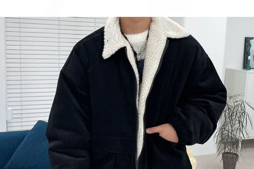 SeoulPop - Unisex Corduroy Gewatteerde Jas