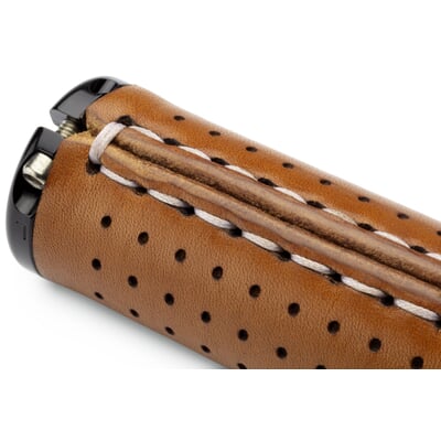 Fahrradgriffe Leder, Mittelbraun