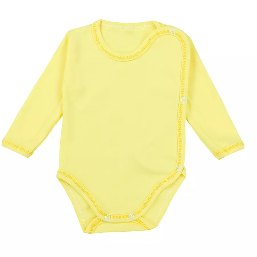 TupTam Unisex Baby Wickelbody Langarm 5er Set rosagelb