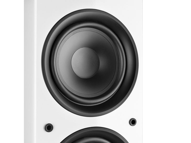 Fenton Standlautsprecher Paar SHF80W Weiss Elegante und moderne Home-Entertainment-Lautsprecher