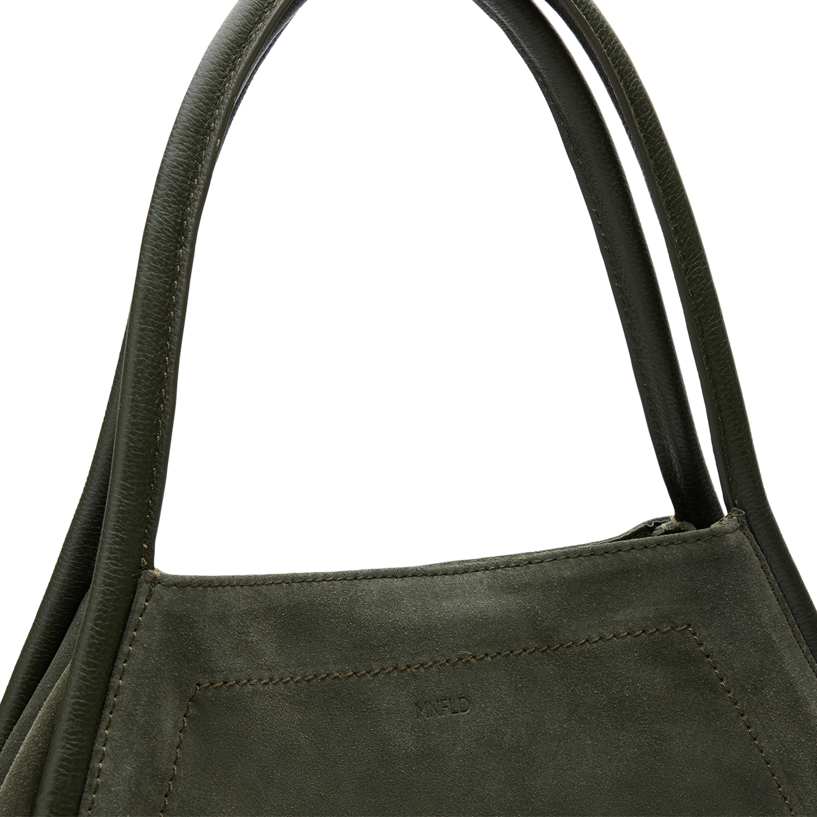 Khaki suède shopper