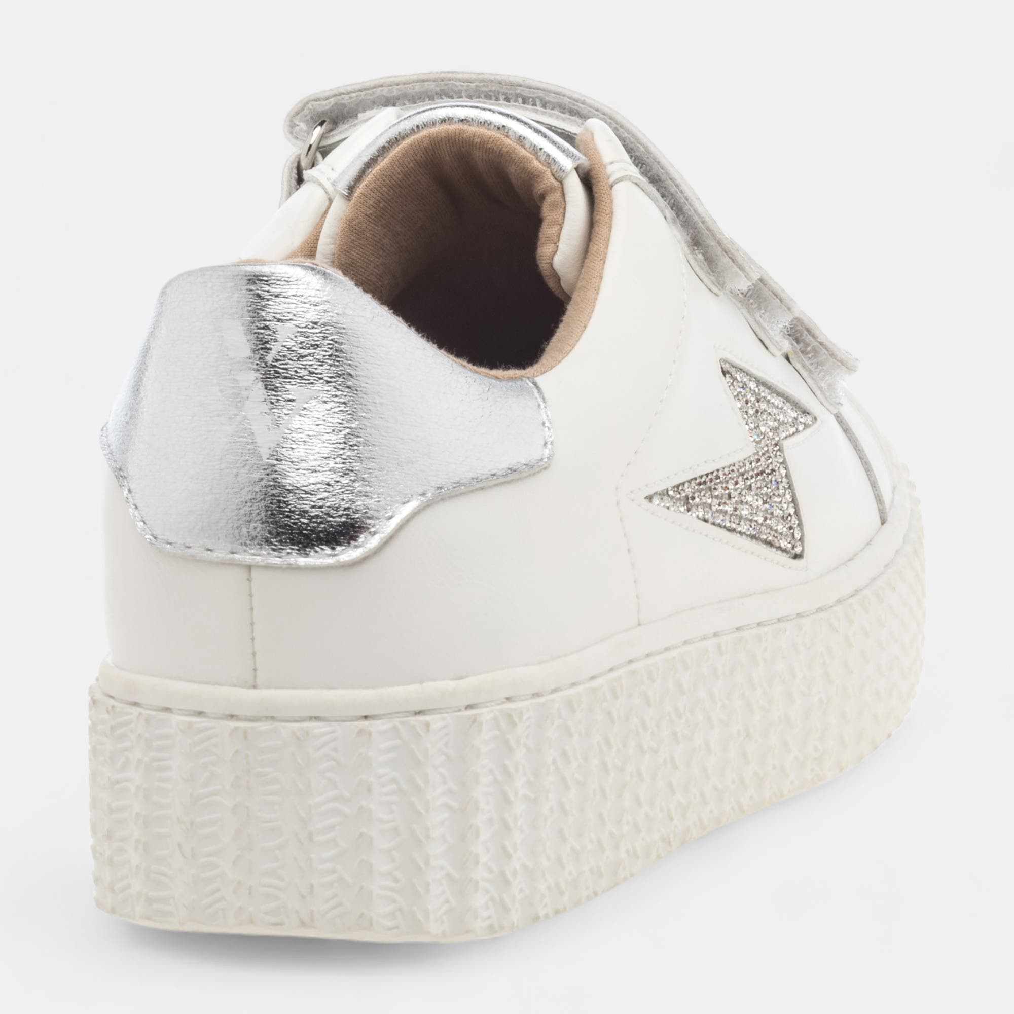 Baskets basses Femme argent