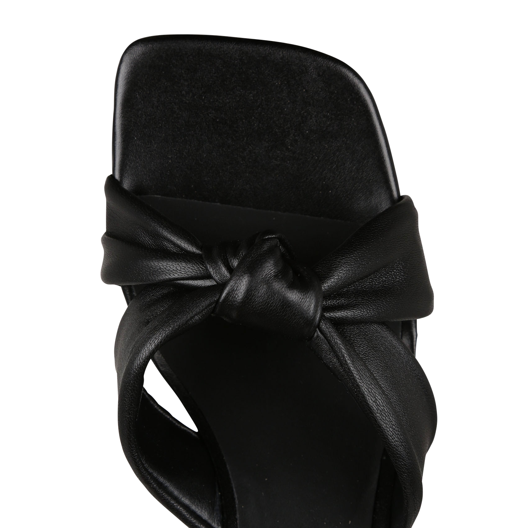 COURTLITE DBT - Sandales hautes à talons en cuir| Bleu