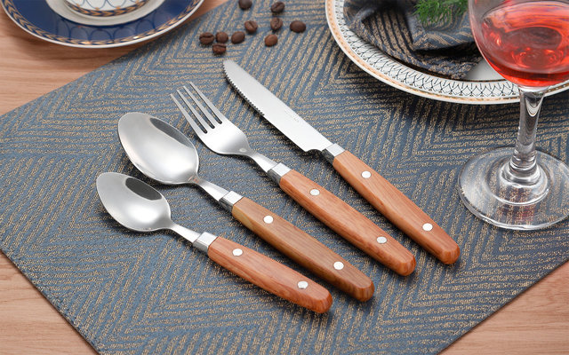 Gimex Wood Nature Line Besteckset 16-tlg.