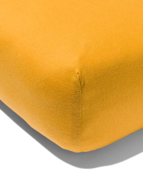 drap-housse enfant jersey 70x150 jaune ocre