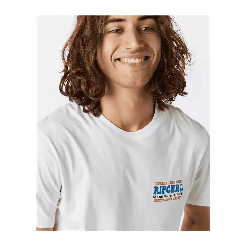 Teeshirt RIPCURL Down The Line Sstee Bone M