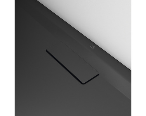 Ideal Standard Ultra Flat Nieuwe afvoerfitting 9,5 x 22,5 cm mat zwart T4493V3
