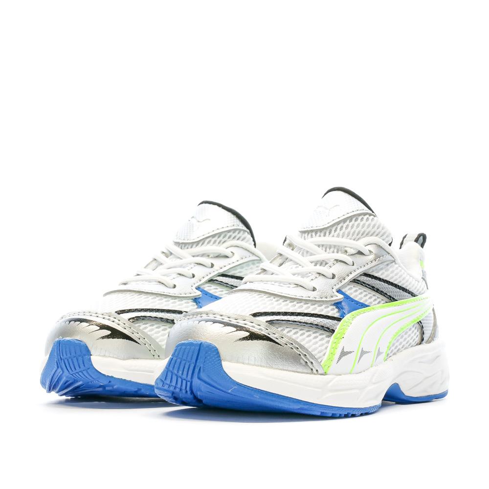 Puma Baskets Blanche/Verte Garçon Puma Morphic