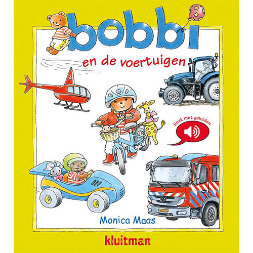 Uitgeverij kluitman geluidenboek bobbi en de voertuigen