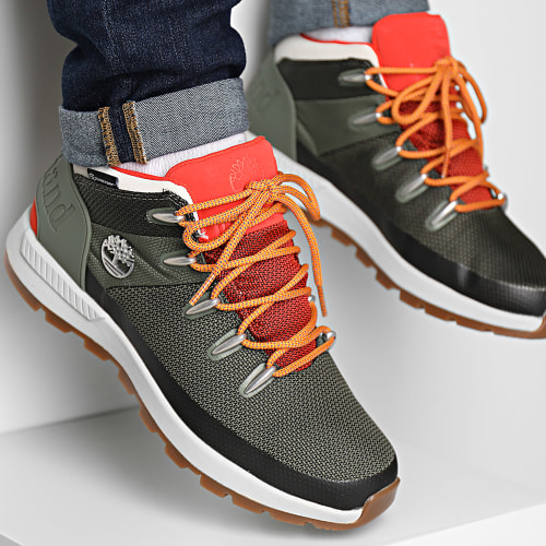 Baskets Sprint Trekker Mid A61KR Dark Green Mesh