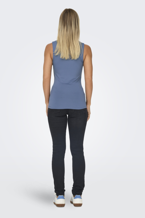 Only blauwe dames top