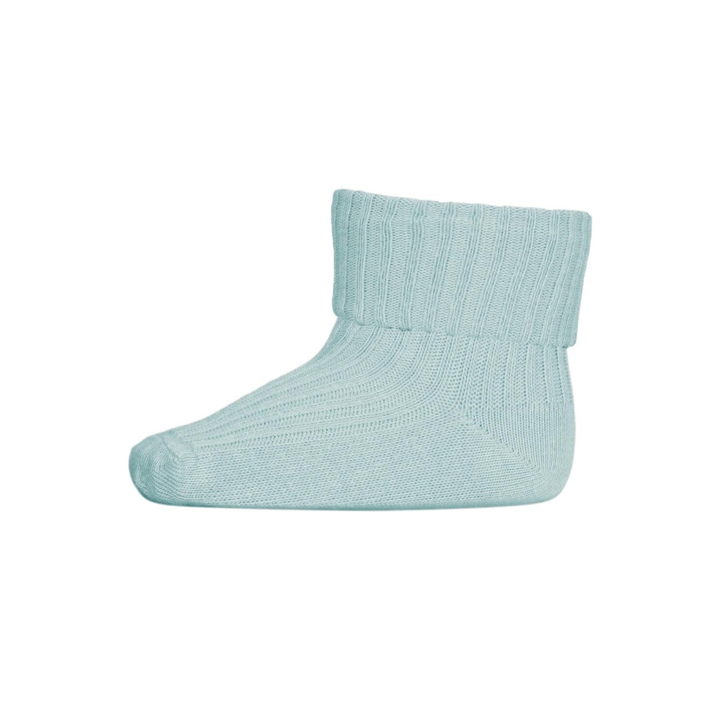 MP Denmark | Cotton rib baby socks | Aquamarine