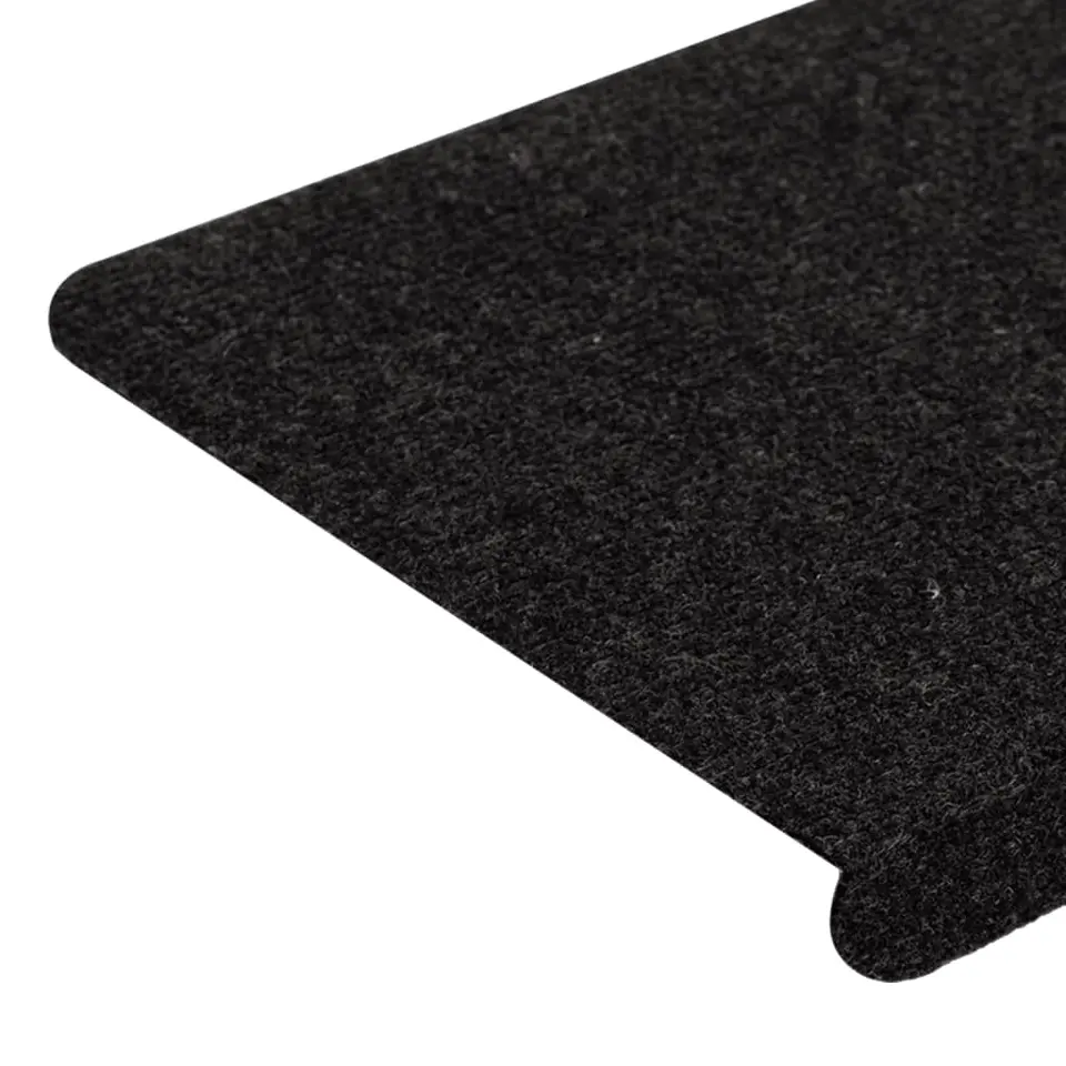 vidaXL - Trapmat - Zwart - Stof - 65 x 24.5 x 3.5 cm - 15 stuks