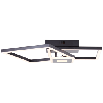 Brilliant plafondlamp Bray 22W 2900 lm zwart