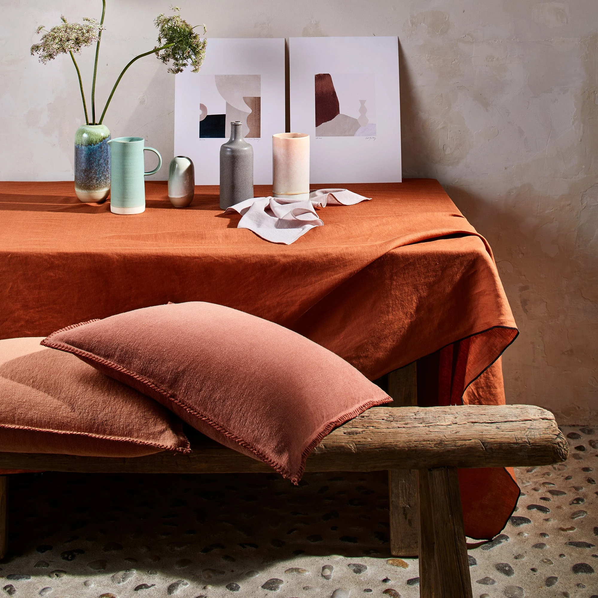 CARLINA - Nappe rectangulaire | Orange