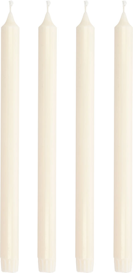 Villa Collection Kronelys Aia 30 cm 4 stk. Cream Stearin Cream