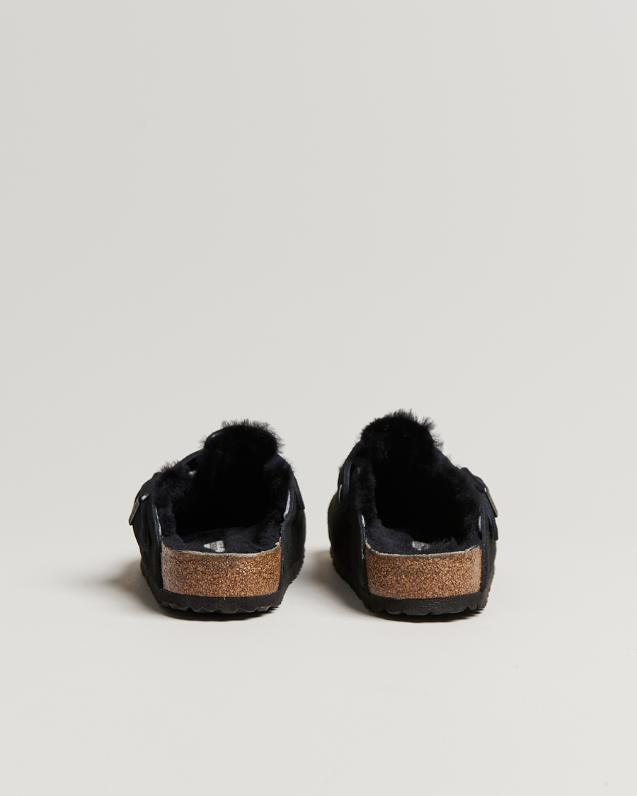 BIRKENSTOCK Boston Shearling Black Suede