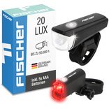 Kit d'éclairage LED pour vélo, à piles, 20 lux