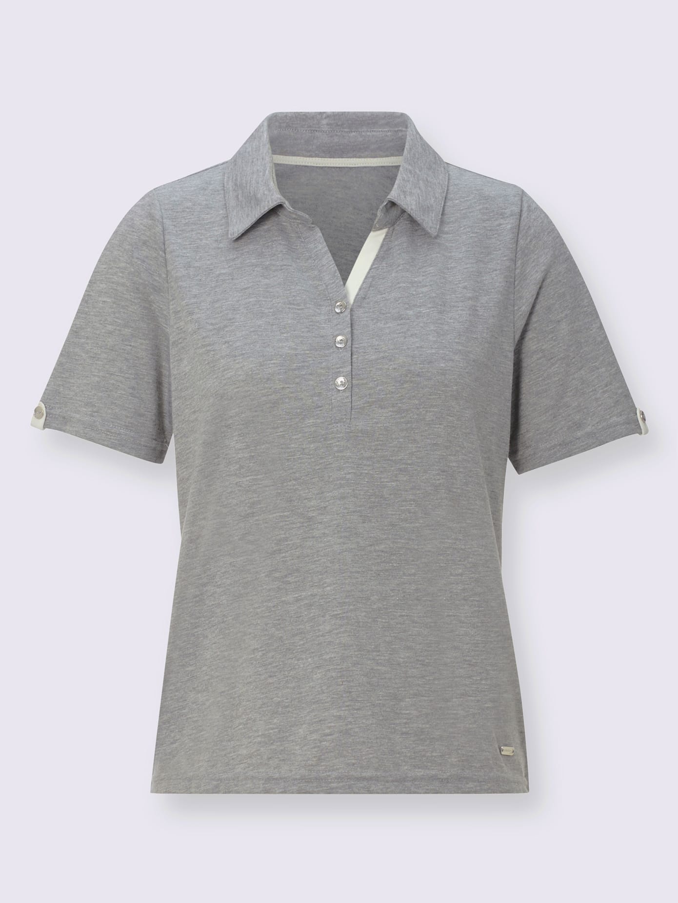 Polo sportif en mélange de matières confortable