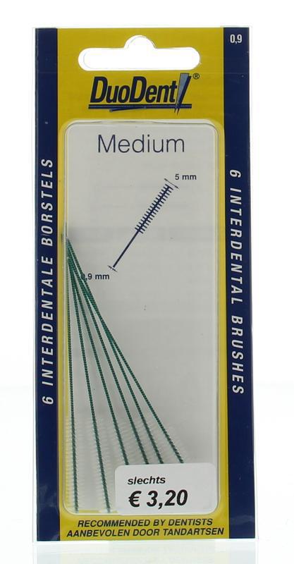 Duodent Interdentaal borstel medium 0.9 6st