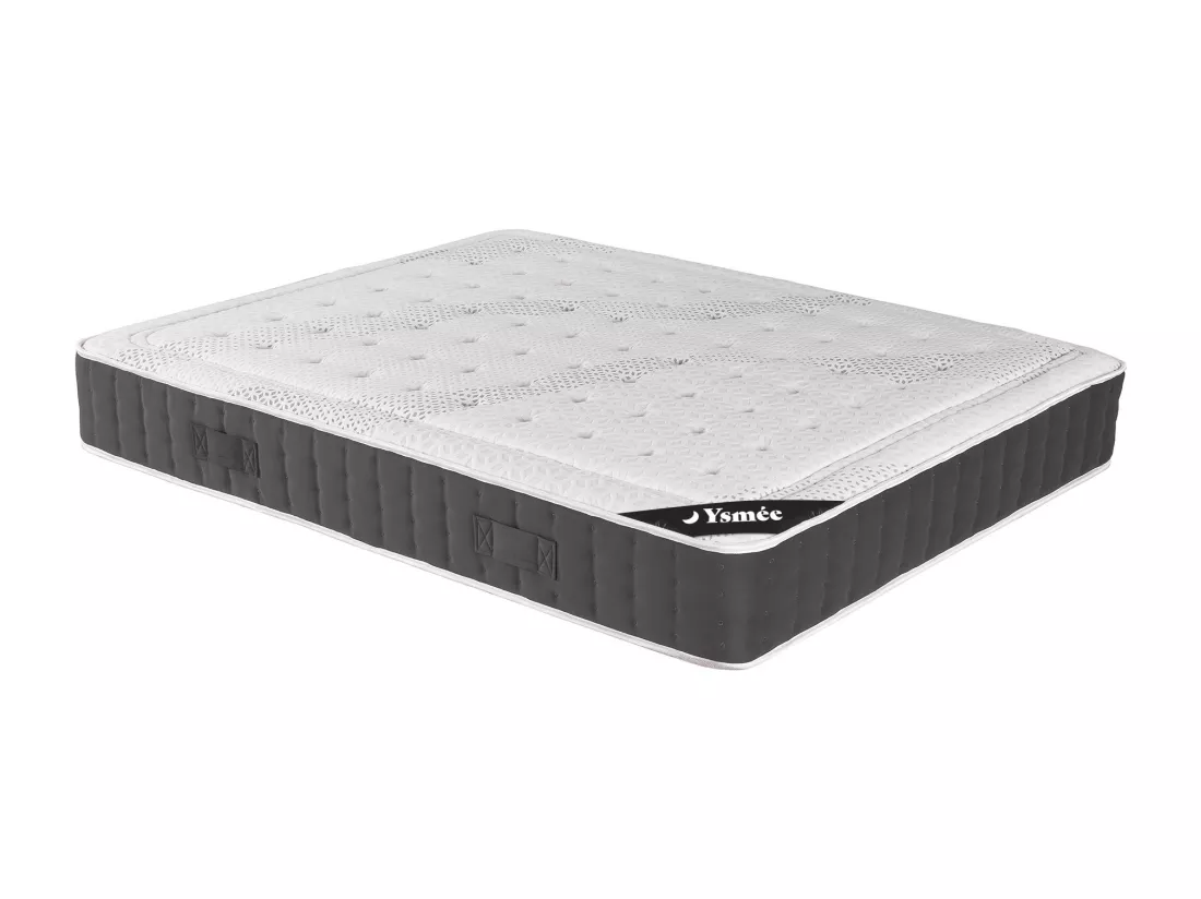 Matelas 140 x 200 cm hybride ressorts ensachés accueil mémoire de forme ép.27cm - ATLANTIDE de YSMÉE