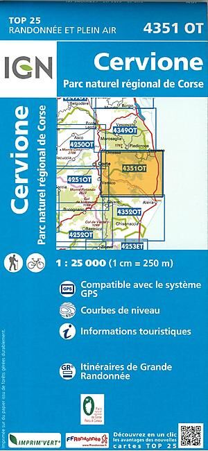 IGN - TOP25 4351OT CERVIONE 1 25 000