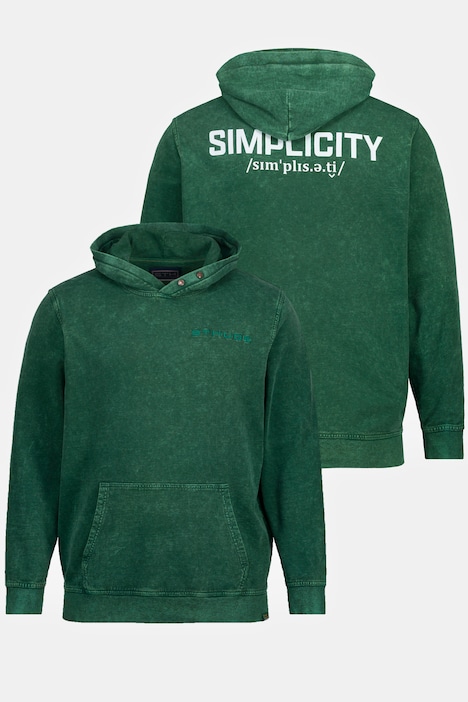 STHUGE Hoodie, Vintage Look, Kapuze, Rückenprint, bis 8 XL