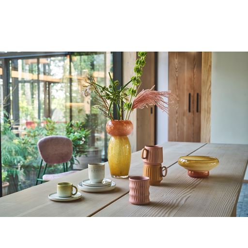 Villa Collection Styles Vase, Yellow/Amber