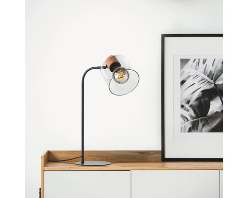 Tafellamp, 1-lichts, HxB 50x18 cm, Weald zwart