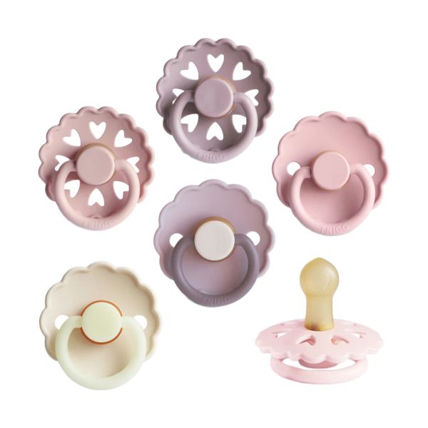FRIGG Fopspenen - 6-Pack - Latex - 0-6 Mnd