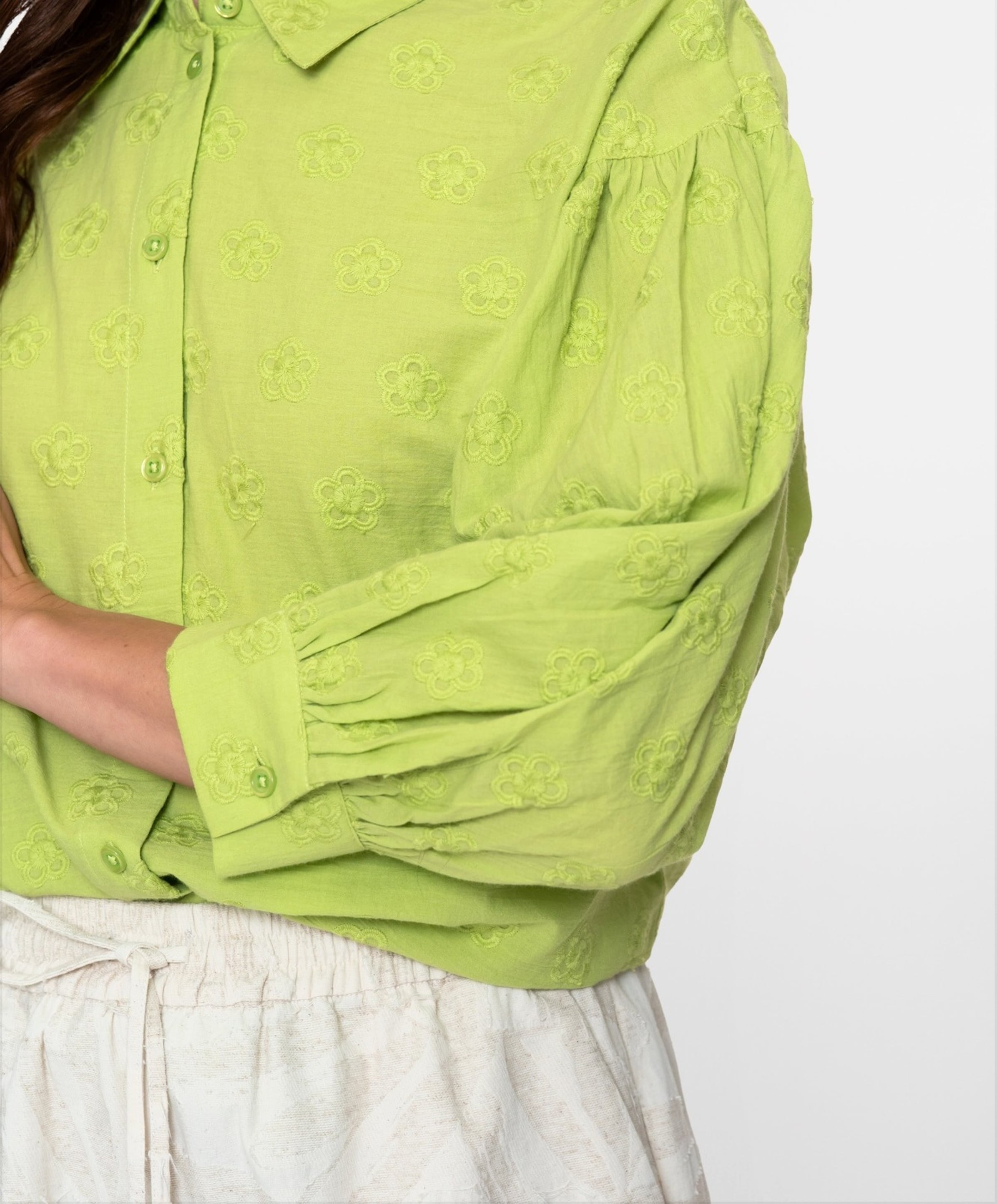 Geisha Dames blouse groen