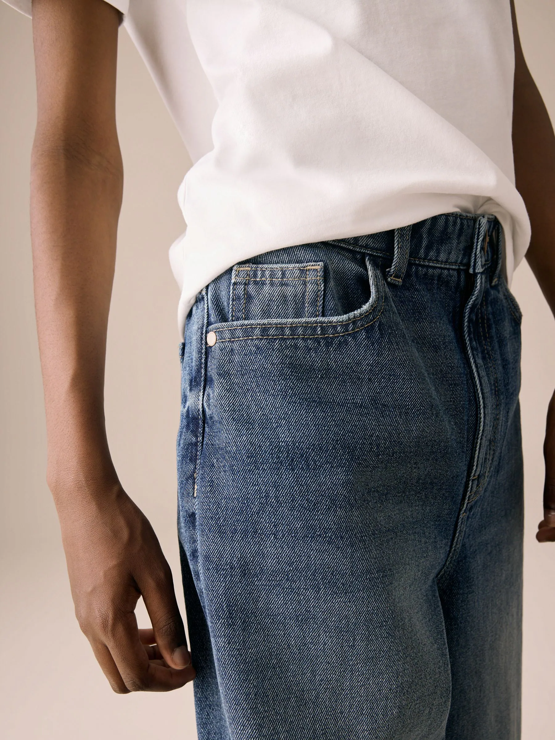 Donkerblauw denim - Authentieke jeans (3-16jr)