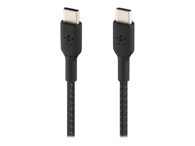 Belkin BoostCharge - USB-kabel - 24 pin USB-C (han) til 24 pin USB-C (han) - 1 m - sort
