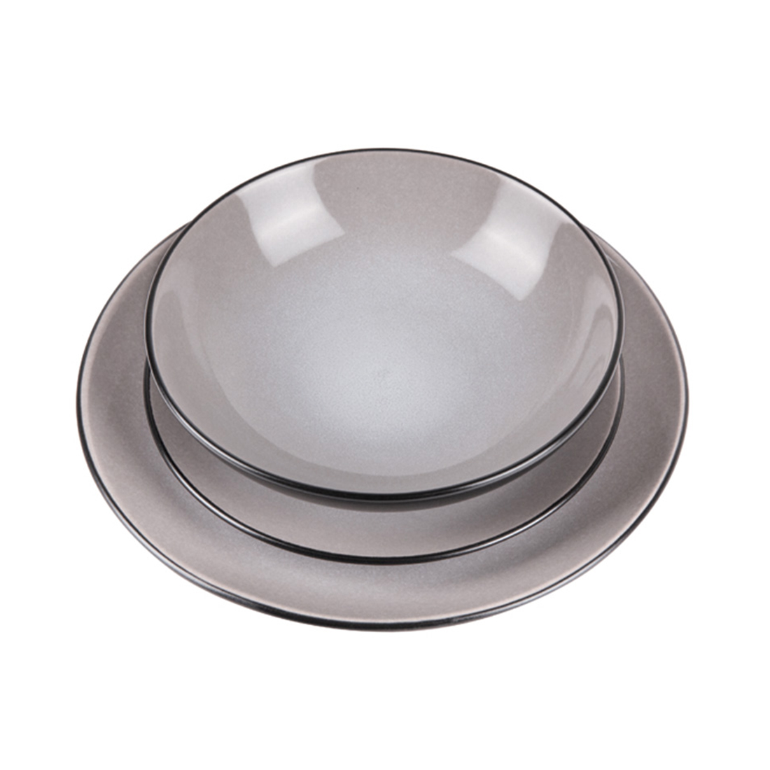 Berlinger Haus 18-teiliges Teller-Set taupe