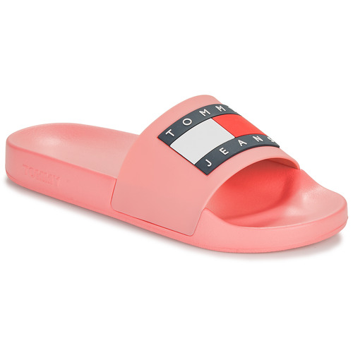 Tommy Jeans - TOMMY JEANS FLAG POOL SLIDE ESS - Rose