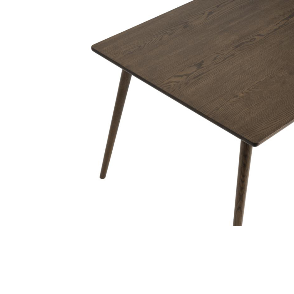 Verlengbare houten eettafel Boas - 150 x 90 cm Gerookt eiken