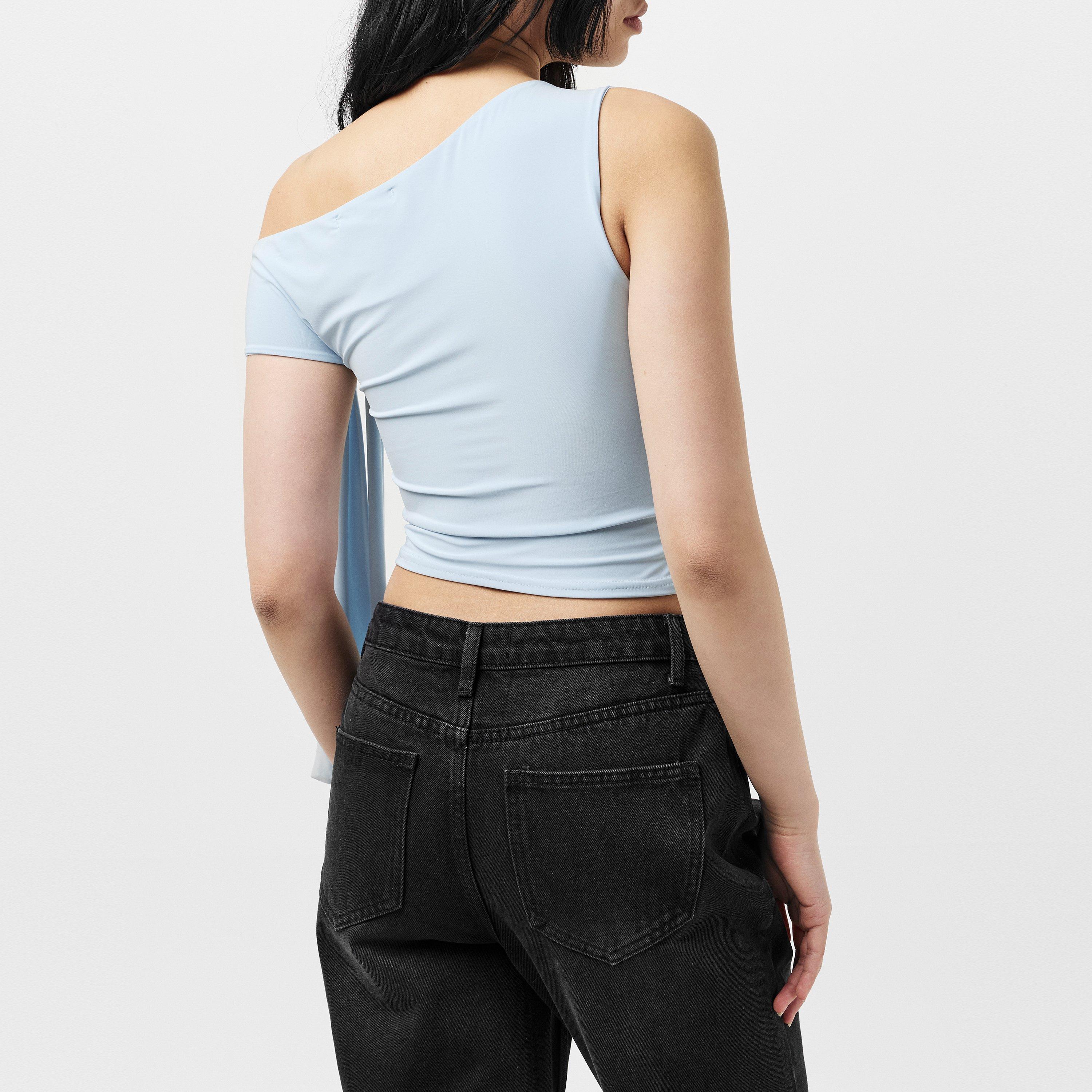 Missy Empire ME Tie Shoulder Top Womens