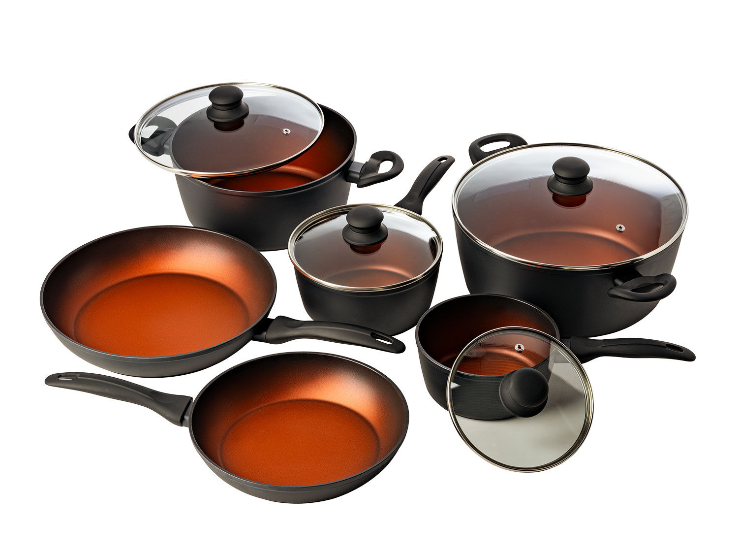 Bratpfannen-Set 2-teilig, Alu-Guss