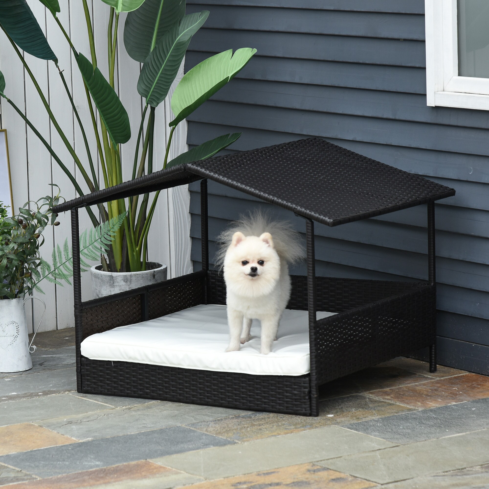 PawHut Hundehaus mit Kissen 95 x 69 x 70 cm (BxTxH)