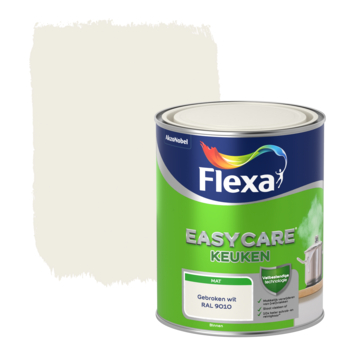Flexa EasyCare muurverf keuken gebroken wit mat 1 liter