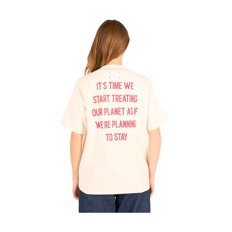 KnowledgeCotton Apparel Reborn Violet Printed T-Shirt Women