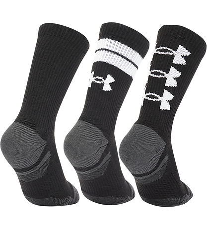Under Armour Socken - 3er-Pack - Schwarz m. Weiß/Grau