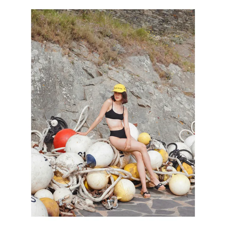 Albertine Bas de Maillot Alia Côtelé | Noir