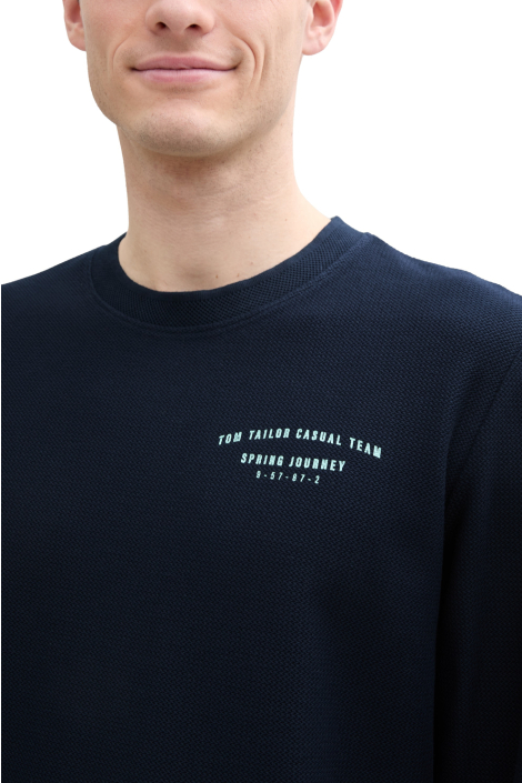 Tom Tailor blauwe heren t-shirt