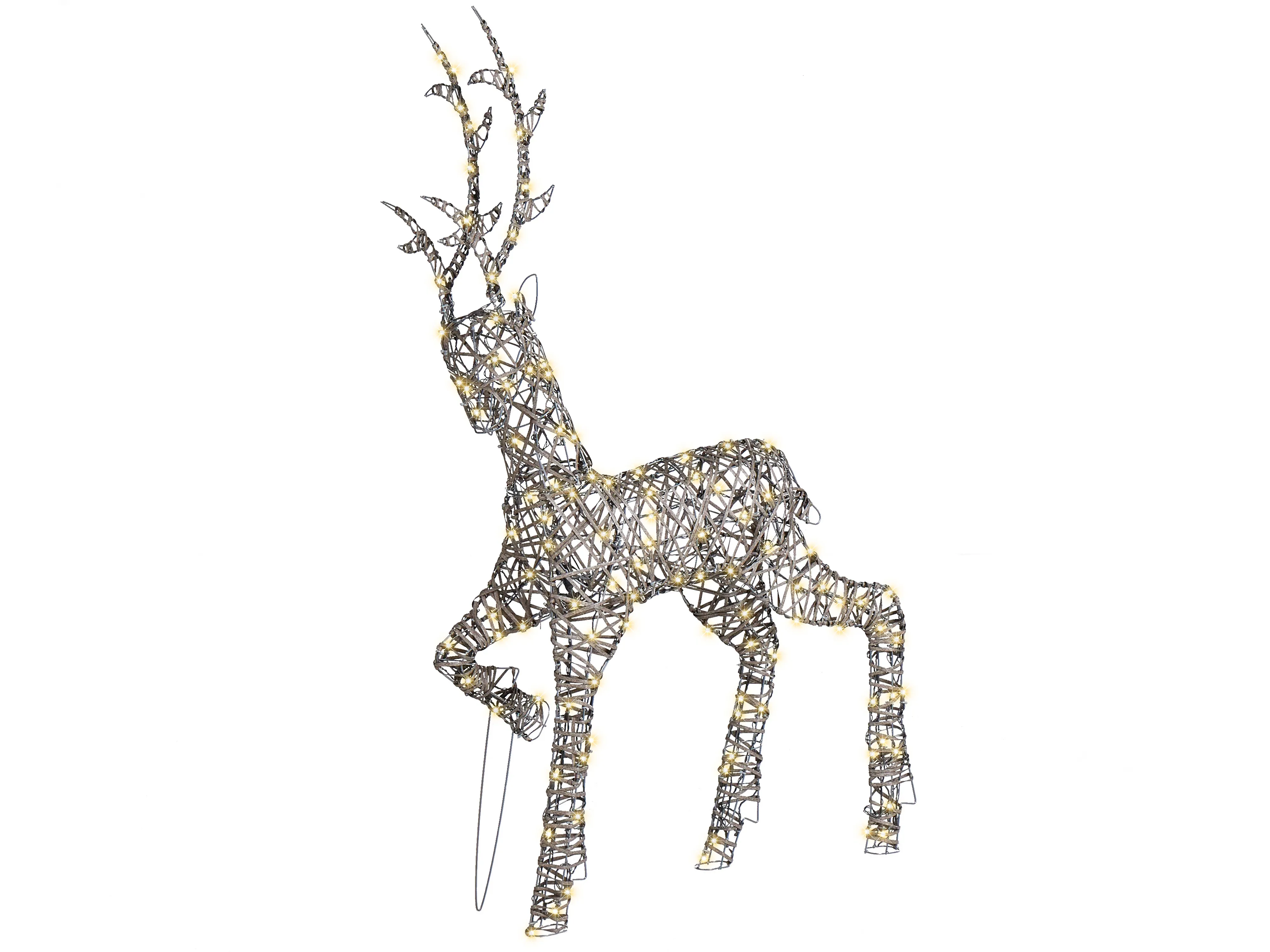 Buitendecoratie LED HUSAVIK Rendier 140 cm Zilver