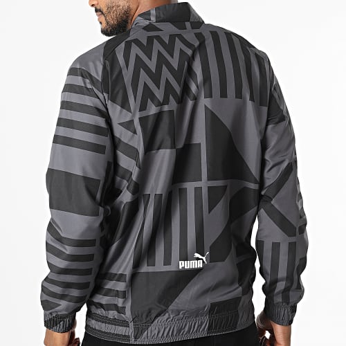 Veste Zippée AC Milan Prematch 767551 Gris Anthracite