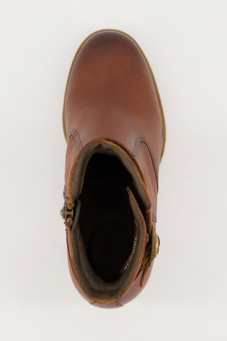 Leder-Stiefeletten, Tamaris Comfort, Zierriegel, Weite H