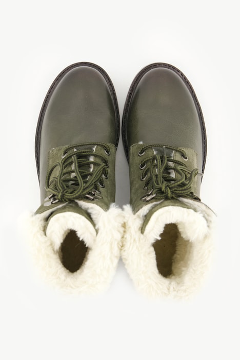 Lederboots, Textilschaft, Wechselfußbett, Weite H